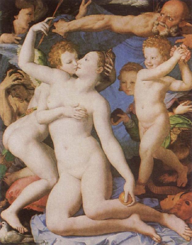 Agnolo Bronzino An Allegory with Venus and Cupid oil painting picture